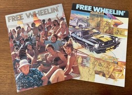 Lot 2 Ford Free Wheelin Brochures Years 1976 &amp; 1977 Mustang Cobra II Pinto Truck - £27.69 GBP