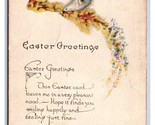 Easter Greetings Floral With Dove DB Postcard H29 - $1.93