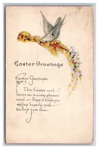 Easter Greetings Floral With Dove DB Postcard H29 - £1.53 GBP