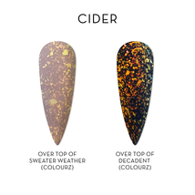 Fuzion FX Matte Flake Top Coat - Cider, 15ml image 2