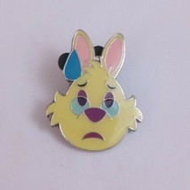 Disney Alice in Wonderland White Rabbit Emoji Nervous Trading Pin Yellow - £3.49 GBP