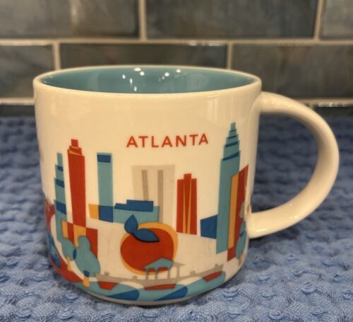 2013 Starbucks Coffee Tea Cup Mug &quot;You Are Here&quot; Collection ATLANTA 14oz... - $15.95