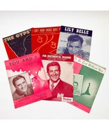 Set of 6 Music Sheets The Gypsy- I Don&#39;t Know Enough- Plus 4 others Love... - $14.08