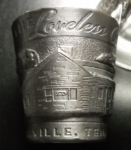 The Loveless Cafe and Hotel Shot Glass Heavy Metal Raised Design Superb USA - £7.18 GBP