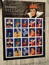 USPS 1 Sheet of 20 Disney Villains Collectible Forever Stamps (20 total) - £9.23 GBP