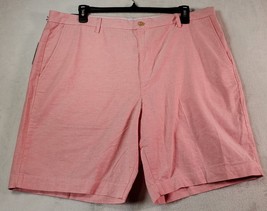 Chaps Chino Shorts Mens Size 42 Pink 100% Cotton Slash Pockets Flat Front Casual - £16.30 GBP
