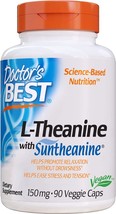 Doctor&#39;s Best L-Theanine Contains Suntheanine, Helps Reduce Stress &amp; Sleep, Non- - £21.57 GBP