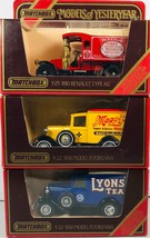Set of 3 - MATCHBOX Models of Yesteryear - Two Ford Model A Vans &amp; Renau... - £19.31 GBP