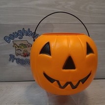 General Foam Plastics Blow Mold Orange Pumpkin Candy Bucket Pail Halloween  - $8.00