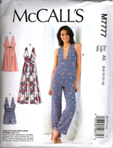 McCall&#39;s M7777 Misses 6 to 14 Jumpsuit, Romper and Dress Uncut Sewing Pa... - £11.79 GBP