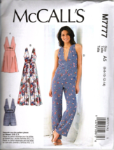 McCall&#39;s M7777 Misses 6 to 14 Jumpsuit, Romper and Dress Uncut Sewing Pa... - £11.73 GBP