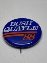 1988 George Bush Dan Quayle President Election Button Pin Campaign KG - $7.91