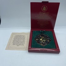 Kurt Adler The Vatican Library Ornament V18 Medallion Ornament In Box - $22.77