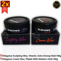2 PCS | Elegance Sculpting Wax 140g + Cream Wax 140g , Styling Hair اليجانس واكس - £23.76 GBP