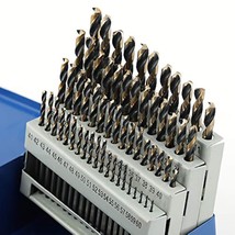 Number Size Drill Bit Set 60Pcs- Jobber Length Drill Bits, Wire Gauge 1 To 60, B - £46.64 GBP