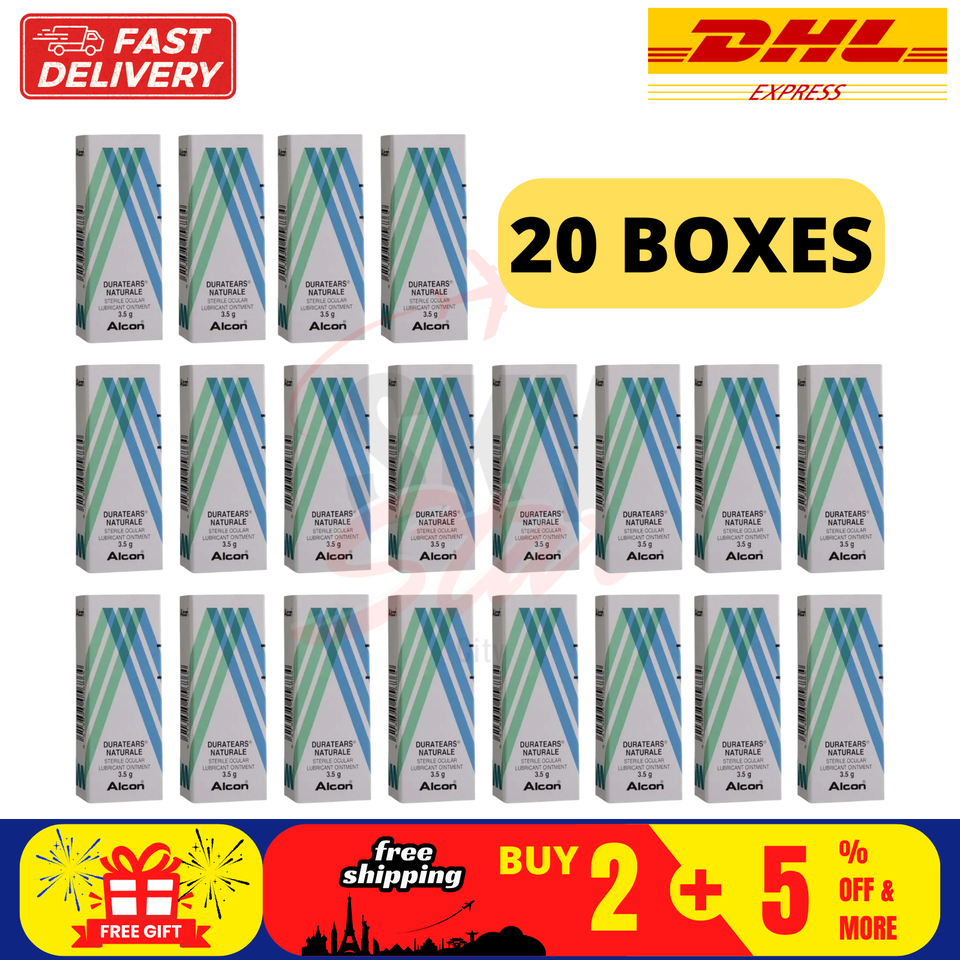 20 X 3.5g ALCON DURATEARS Ointment LUBRICANT OINTMENT - DHL EXPRESS SHIP... - $137.21