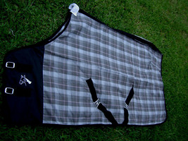 Horse Cotton Sheet Blanket Rug Summer Spring Black Grey 5301 - $39.99