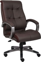 Boss Office Products Double Plush High Back Executive Chair in Brown - £165.24 GBP