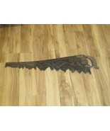 Rustic Vintage Hand Saw Wall Art Laser Cut See -Through Rare Find. - $74.25