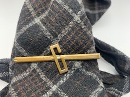 G Monogram Initials Letter Vintage Nu-Lok Tie Bar Clip - $7.10