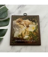 Springbok Vintage 80s Kitten Wall Hanging Saying Decor Dreaming Time Cat... - $374.59 MXN