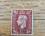 Great Britain Stamp King George VI 1 1/2d Used - $1.89