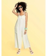 NWT Stoney Clover LN Womens Linen Blend Striped Jumpsuit 1X Yellow/White... - £30.35 GBP