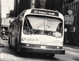 Chicago Transit Authority CTA Bus #9446 Route 20 Madison Photograph - £7.58 GBP