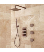 New Oil Rubbed Bronze Ryle Thermostatic Shower System with Hand Shower a... - £711.04 GBP