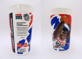 ORIGINAL Vintage 1996 McDonald&#39;s Dream Team II Larry Johnson Plastic Cup - £7.90 GBP
