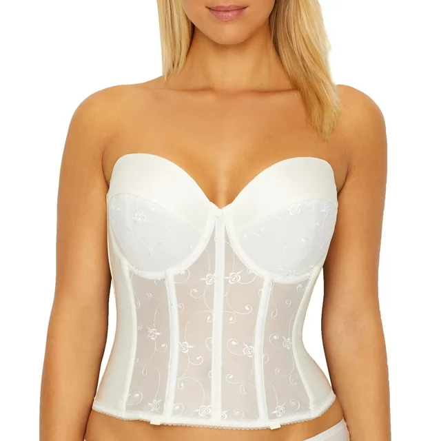 Dominique Women&#39;s Alana Low Back Bustier Style-7777 Size 32C Bone - $39.59