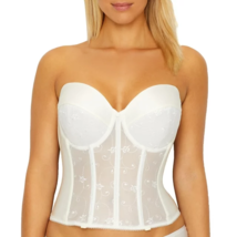 Dominique Women&#39;s Alana Low Back Bustier Style-7777 Size 32C Bone - £31.14 GBP