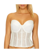 Dominique Women&#39;s Alana Low Back Bustier Style-7777 Size 32C Bone - $39.59
