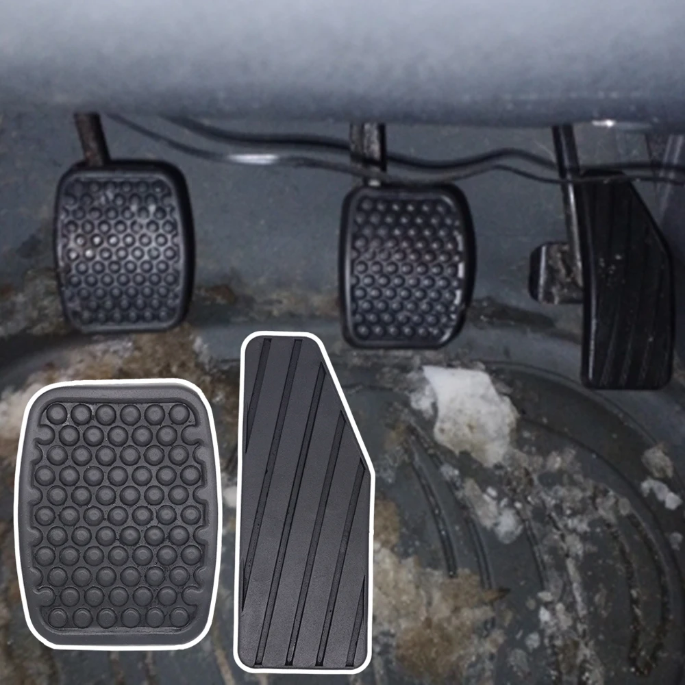 Car Rubber Brake Clutch Pedal Feet Pad Cover Replacement Accessories For... - $7.93