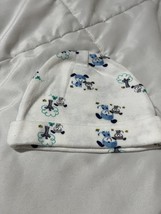 Gerber Unisex White Cap Hat Beanie 0 To 6 Months Puppy Dog - $46.57 MXN