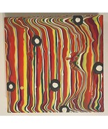 FLOWING COLORS Abstract Acrylic Canvas Wall Art 10&quot; x 10&quot; x 1 3/4&quot; Signe... - £62.80 GBP