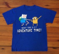 Adventure Time Finn Jake Cartoon Network Royal Blue XS Small Mens Youth ... - $12.86