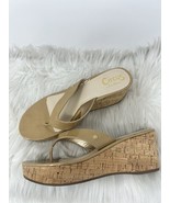 Circus by Sam Edelman Raquel Wedge Slip On Sandals Almond Size 10 - £24.10 GBP