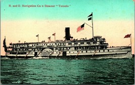 R and O Navigation Co Steamer Toronto 1910s Vtg Postcared UNP Unused - $14.22
