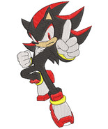 Embroidery Pattern Sonic Shadow Warns - $5.00