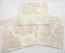 Waverly Country Life Toile 3-PC Café Tier Drapery Panels and Valance Set - £34.37 GBP