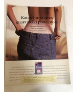 1995 Kotex Personals Protective Panties Vintage Print Ad Advertisement pa14 - $10.89 CAD