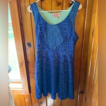 Candie&#39;s Blue and Mint Green Lace Dress size L - $380.13 MXN