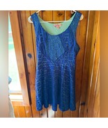 Candie&#39;s Blue and Mint Green Lace Dress size L - $380.13 MXN