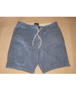 Abercrombie &amp; Fitch Shorts Men’s Size XL  Blue Preppy Elastic Waist Draw... - $32.01