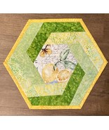 June Lemons Hexagonal Table Topper - $25.00