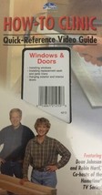 How To Clinic-Windows &amp; Doors VHS-RARE Vintage COLLECTIBLE-SHIPS N 24 Hours - £29.77 GBP