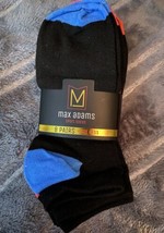 8 Pairs MAX ADAMS Ankle Sport Socks Assorted Colors Size 8-11 New Unisex - £11.87 GBP