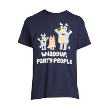 Bluey Men&#39;s Whaddup Party People Graphic Print T-Shirt Size 2XL 50-52 Br... - £5.30 GBP