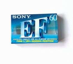 C-60EFB Sony Audio Cassette Tape EF 60 Type I IEC I Normal Position 60 Min - £6.26 GBP